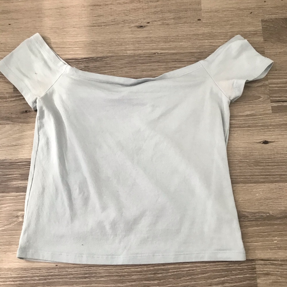 Pacsun Off the Shoulder Blue Top